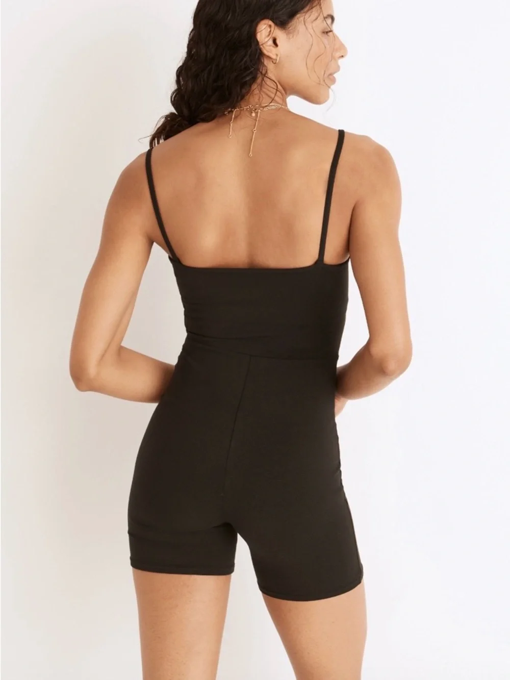 Madewell MWL Knit Biker Unitard in True Black NWOT - Picture 2 of 9